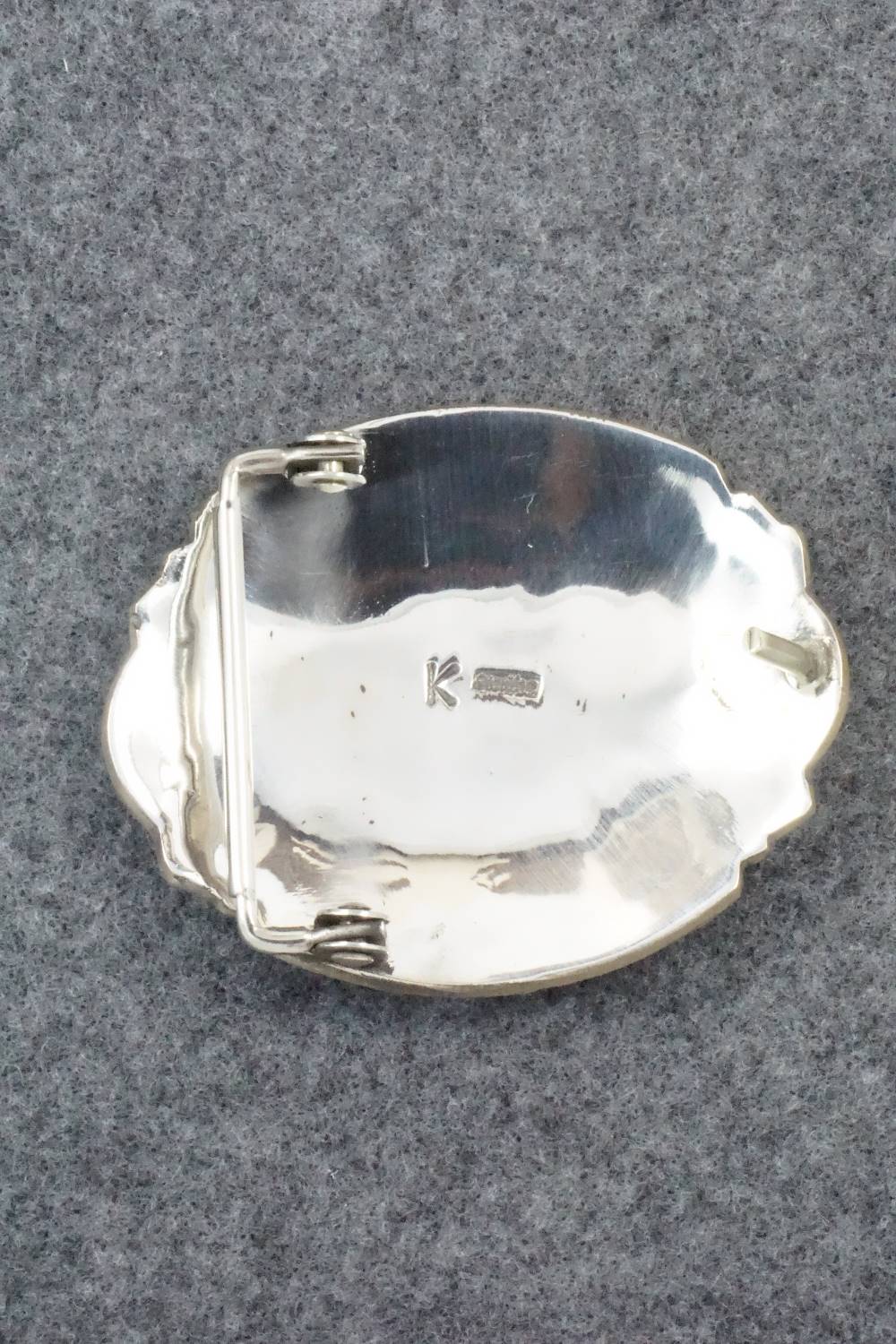 Turquoise and Sterling Silver Belt Buckle - Emerson Kinsel