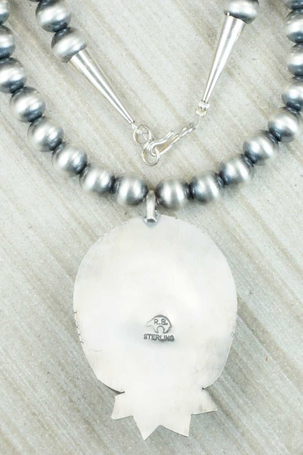 Turquoise & Sterling Silver Necklace - Raymond Delgarito