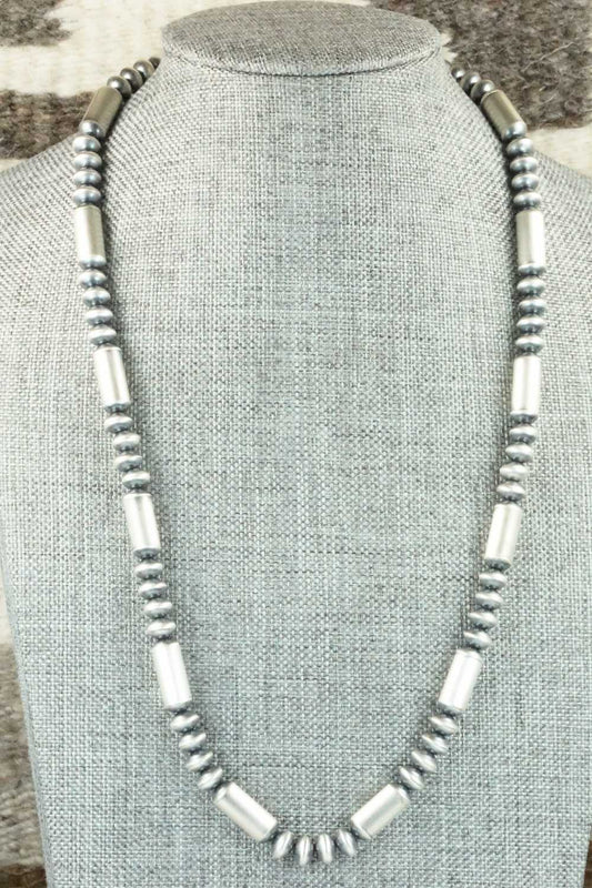 Sterling Silver Navajo Pearl Necklace - Tonisha Haley