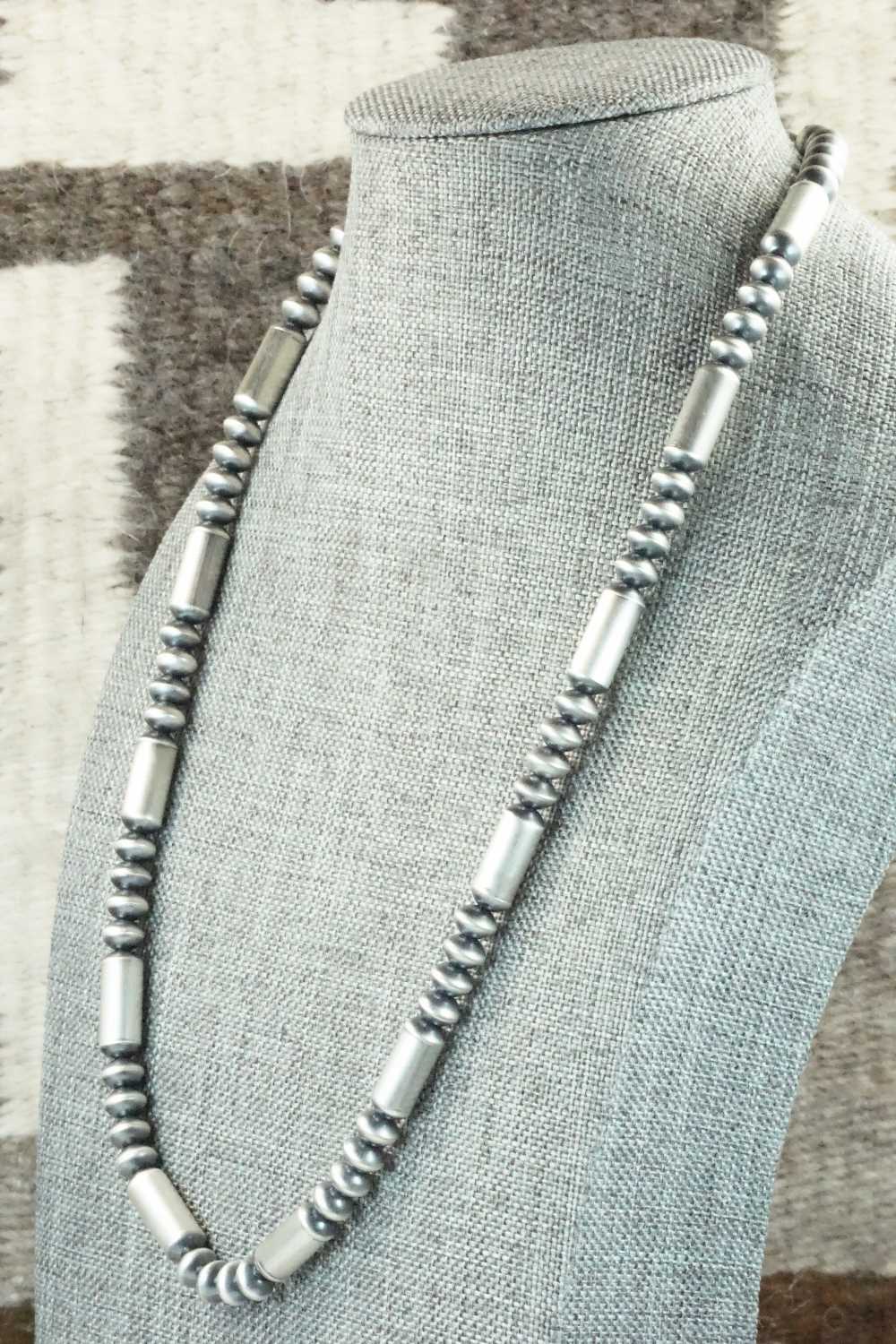 Sterling Silver Navajo Pearl Necklace - Tonisha Haley