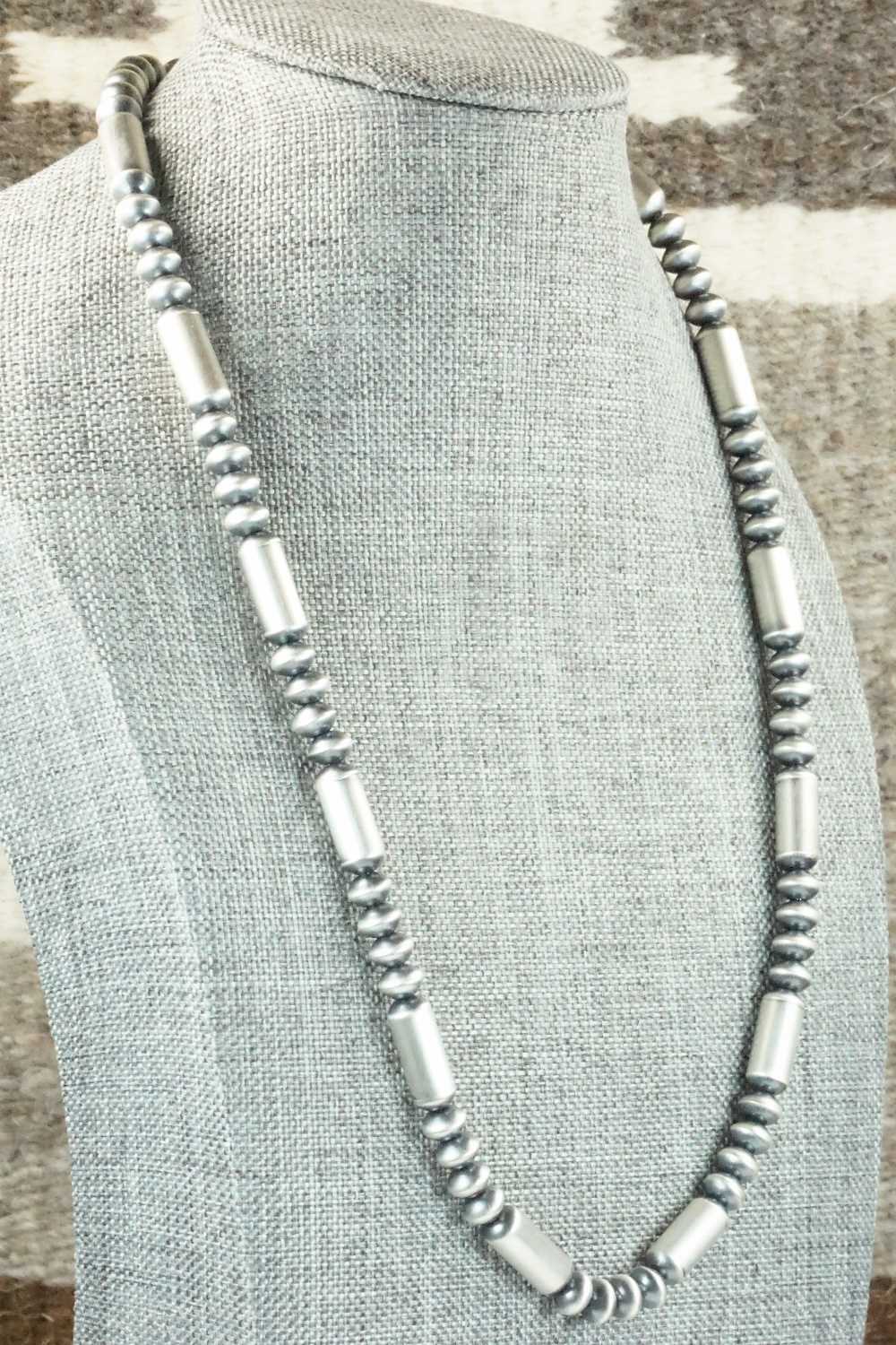 Sterling Silver Navajo Pearl Necklace - Tonisha Haley