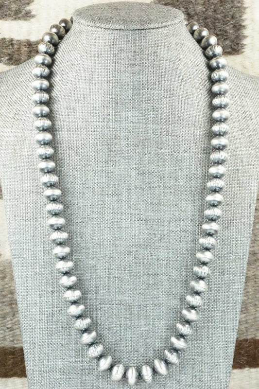 Sterling Silver Navajo Pearl Necklace - Tonisha Haley