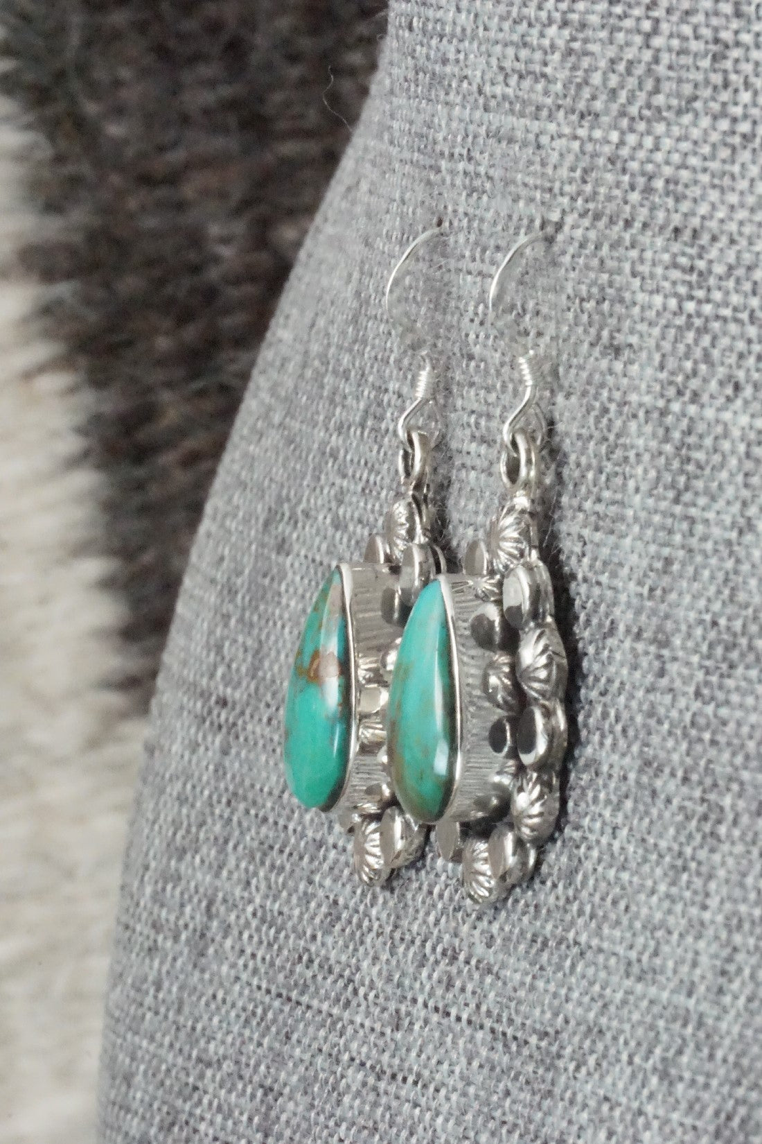 Turquoise & Sterling Silver Earrings - Sadie Jim