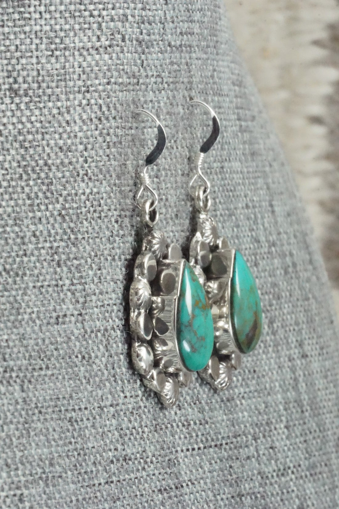 Turquoise & Sterling Silver Earrings - Sadie Jim