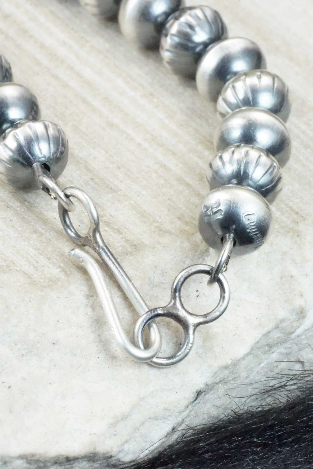 Sterling Silver Navajo Pearl Necklace - Tonisha Haley