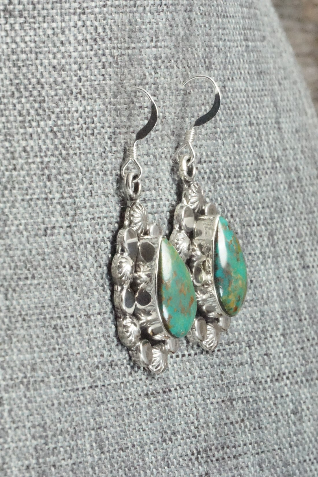 Turquoise & Sterling Silver Earrings - Sadie Jim