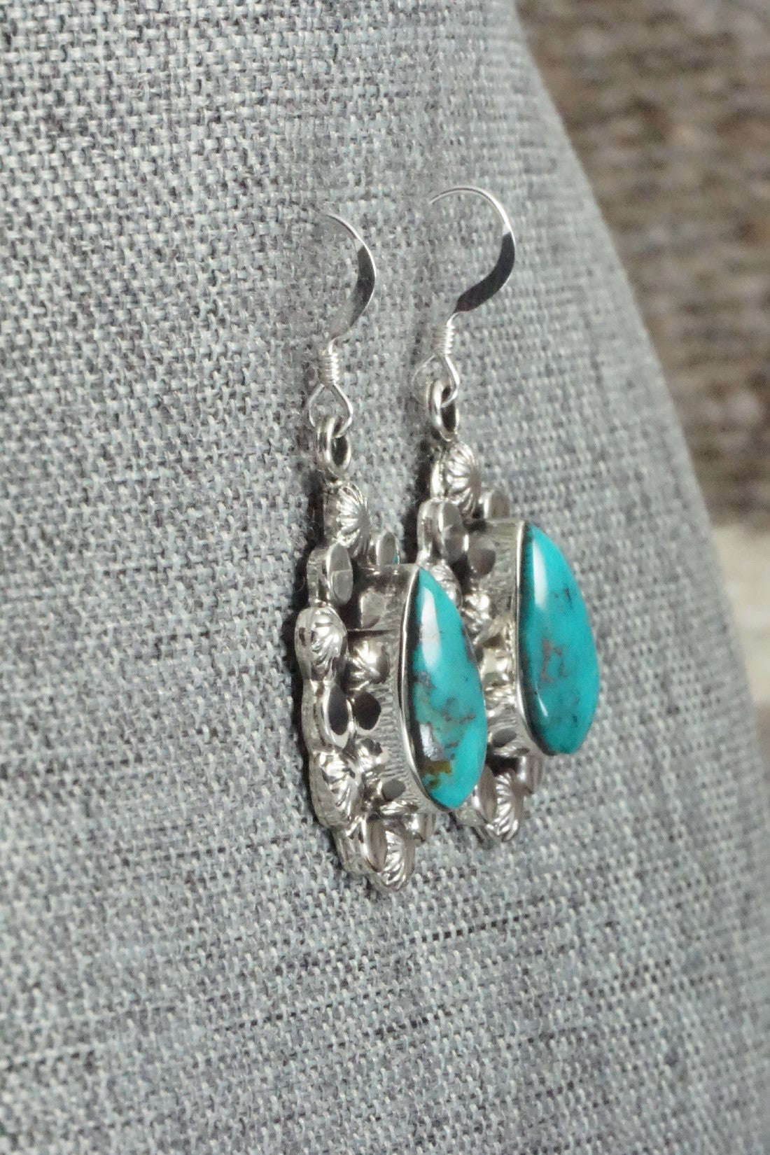 Turquoise & Sterling Silver Earrings - Sadie Jim