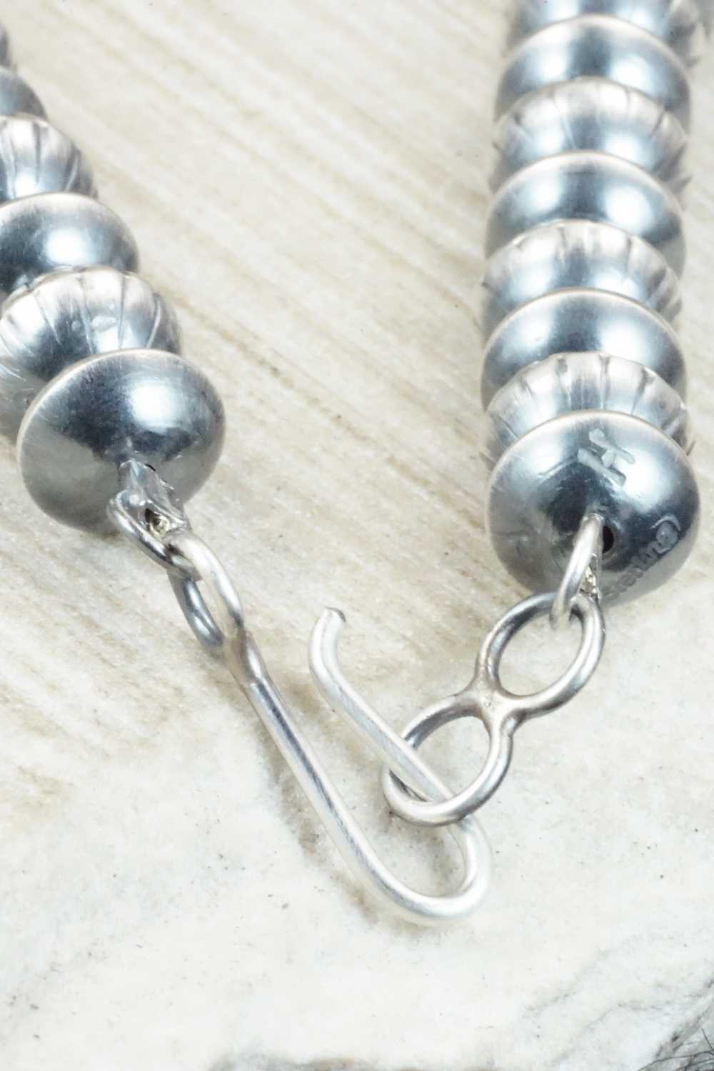 Sterling Silver Navajo Pearl Necklace - Tonisha Haley