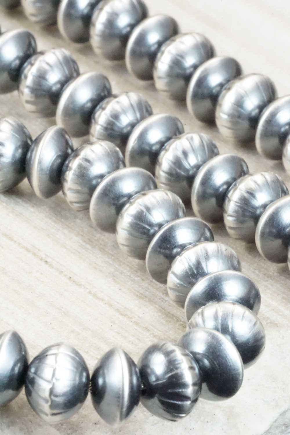 Sterling Silver Navajo Pearl Necklace - Tonisha Haley