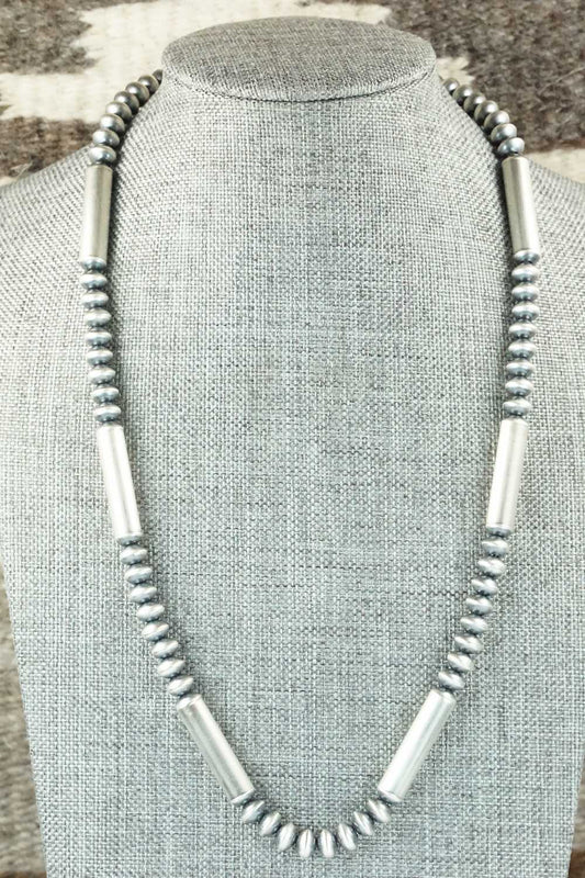 Sterling Silver Navajo Pearl Necklace - Tonisha Haley