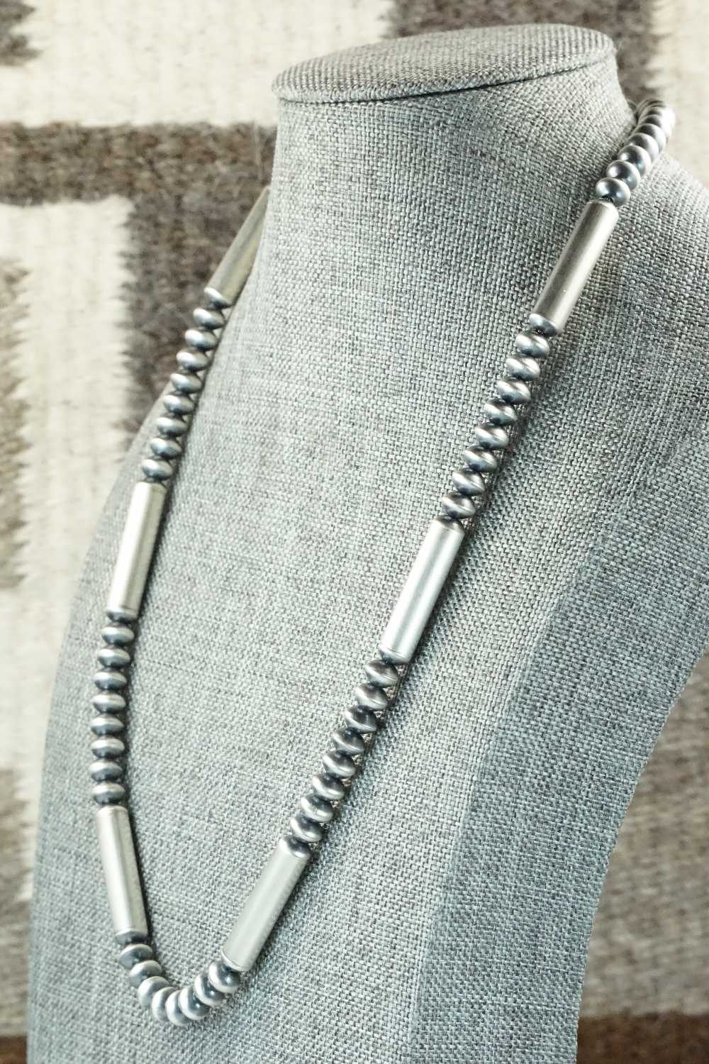 Sterling Silver Navajo Pearl Necklace - Tonisha Haley