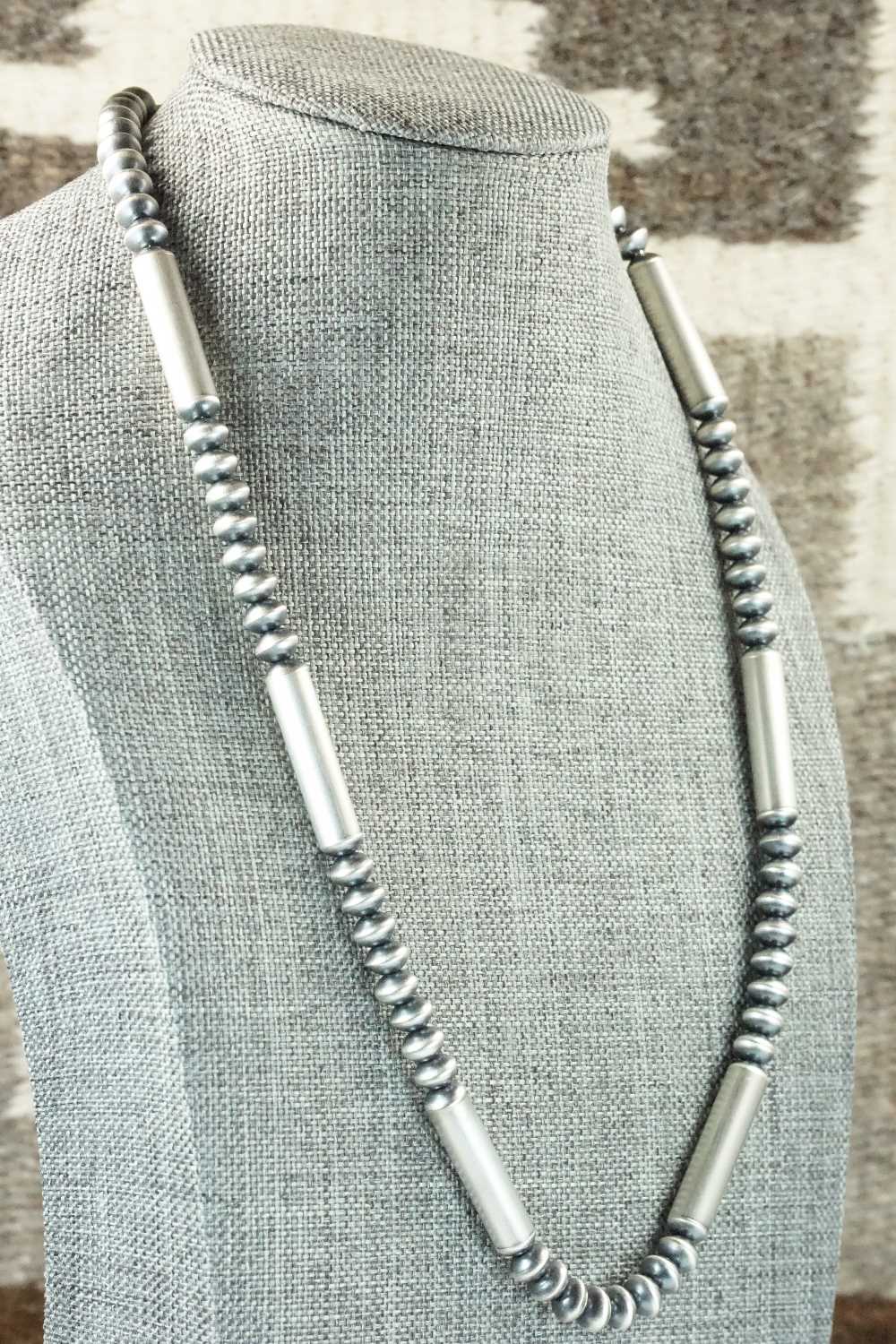 Sterling Silver Navajo Pearl Necklace - Tonisha Haley