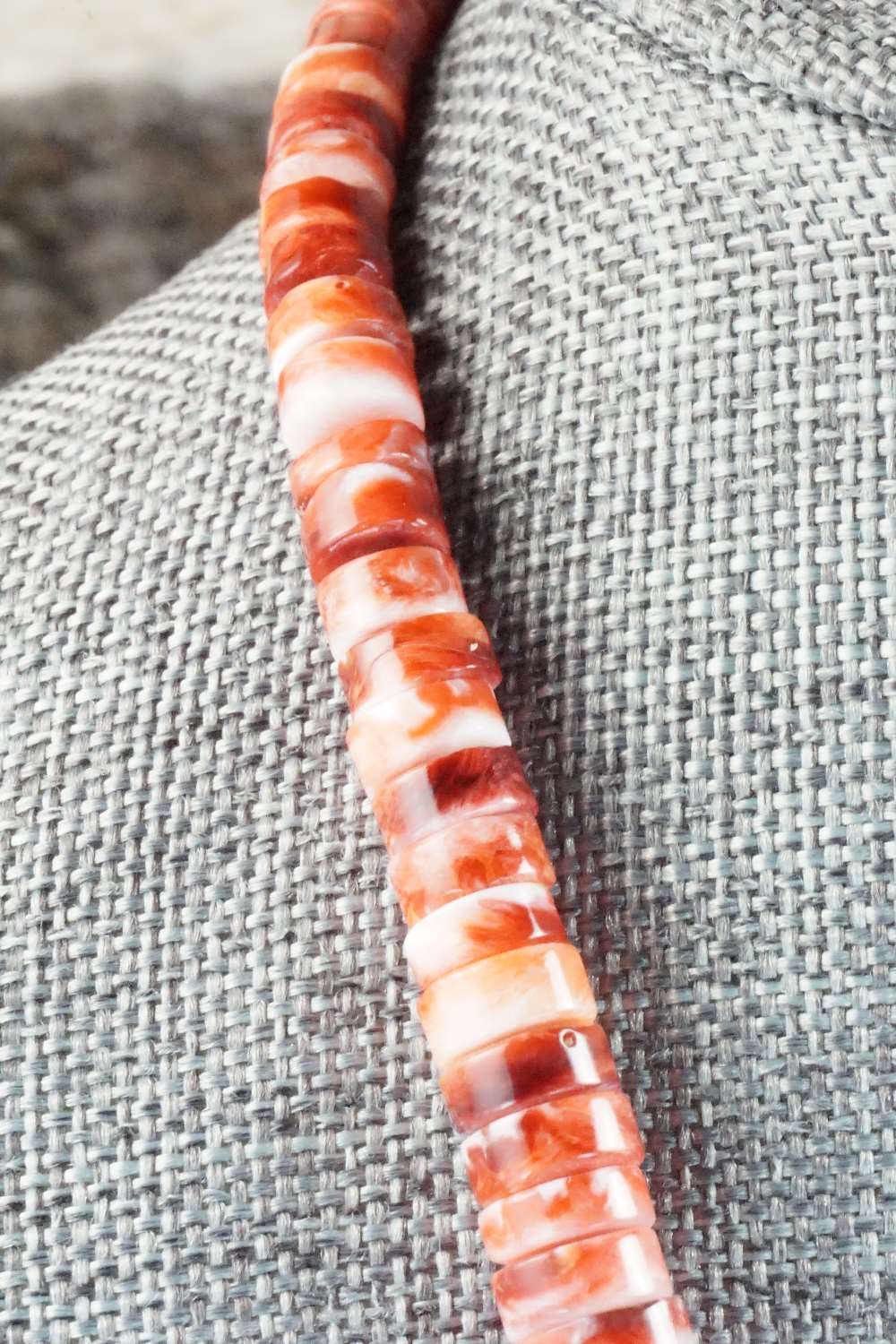 Spiny Oyster, Turquoise & Sterling Silver Necklace - Lupe Lovato
