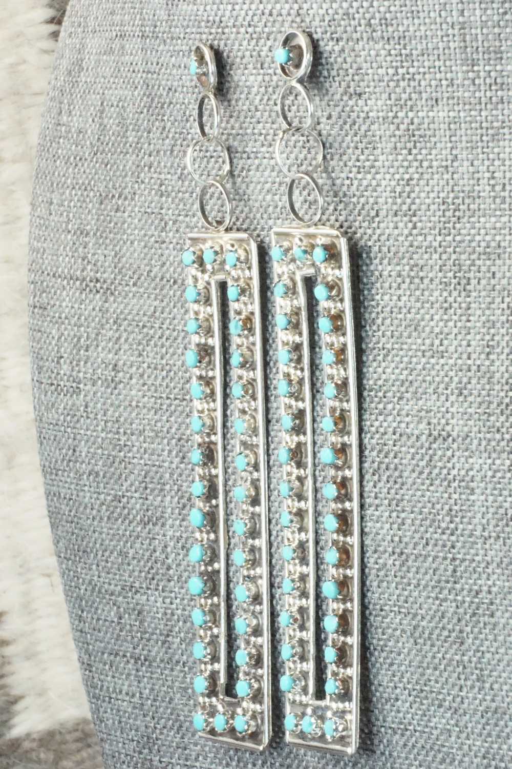 Turquoise & Sterling Silver Earrings - Joanne Cheama