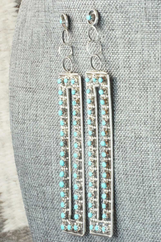 Turquoise & Sterling Silver Earrings - Joanne Cheama