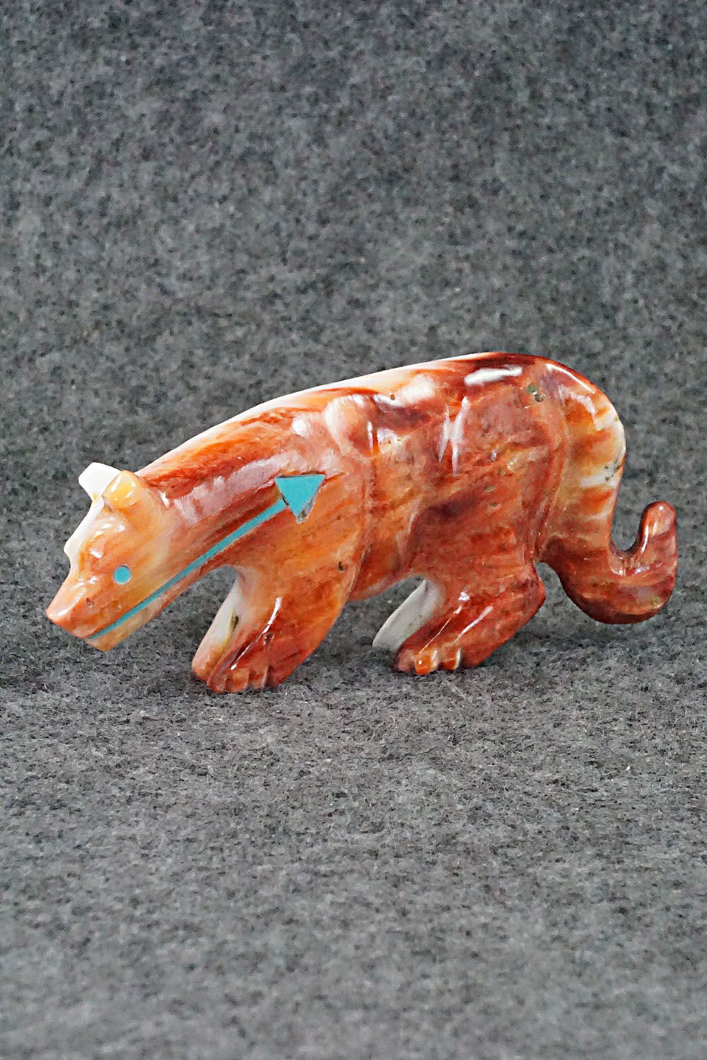Mountain Lion Zuni Fetish Carving - Andres Quandelacy