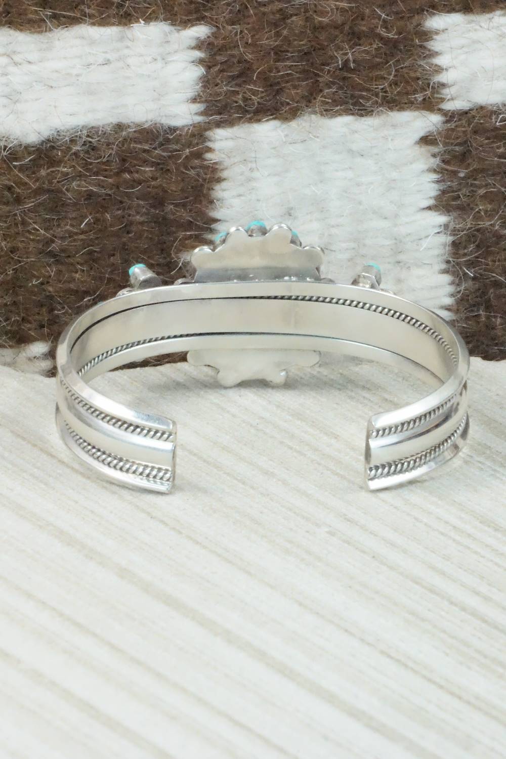 Turquoise & Sterling Silver Bracelet - Navajo