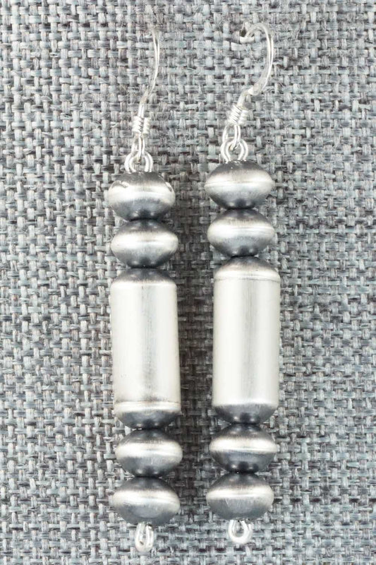 Sterling Silver Navajo Pearl Earrings - Tonisha Haley