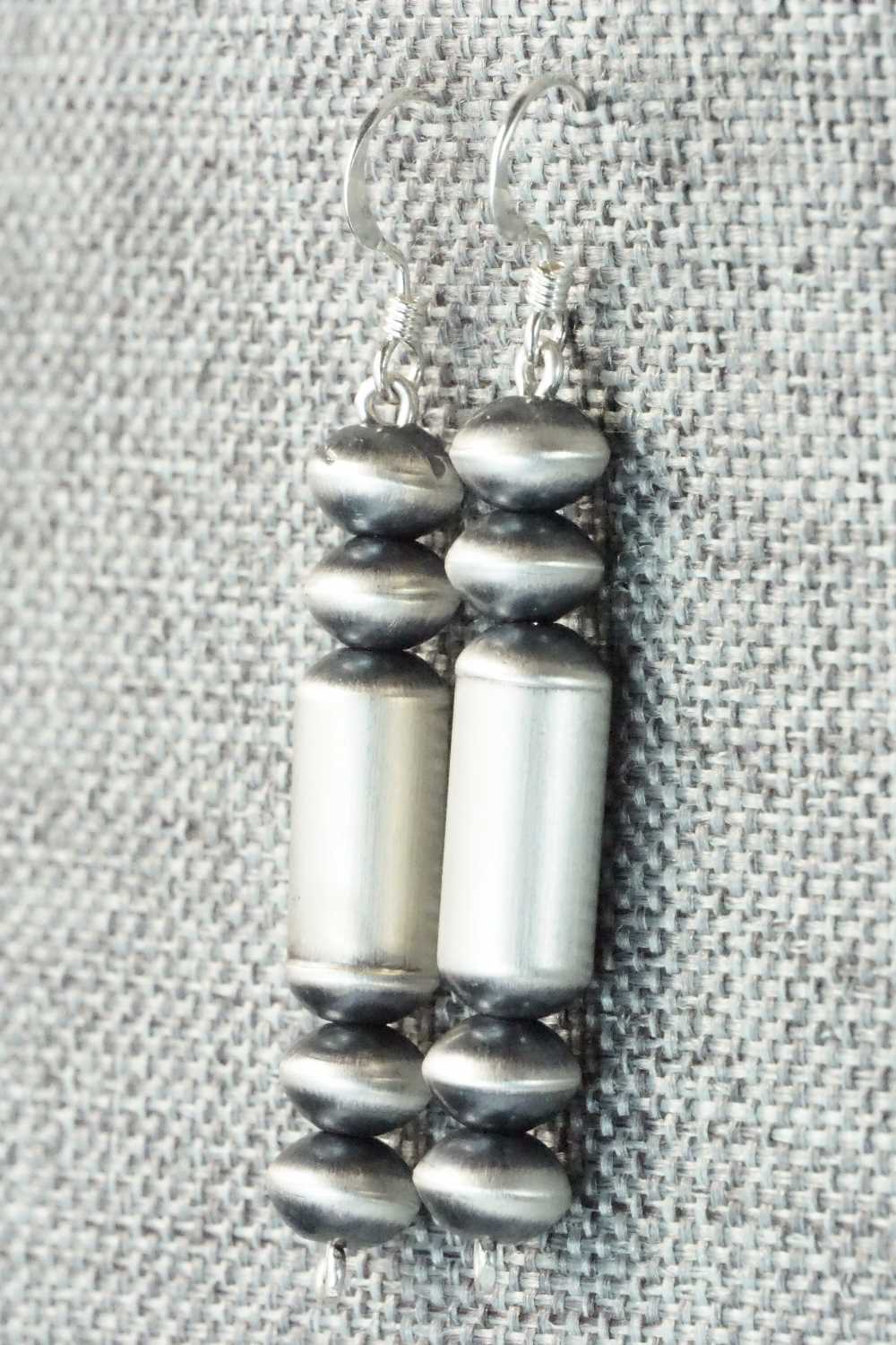 Sterling Silver Navajo Pearl Earrings - Tonisha Haley