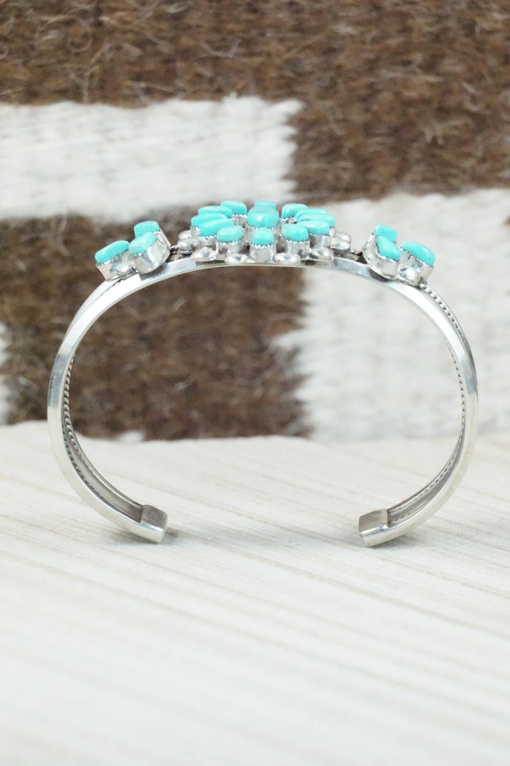 Turquoise & Sterling Silver Bracelet - Navajo