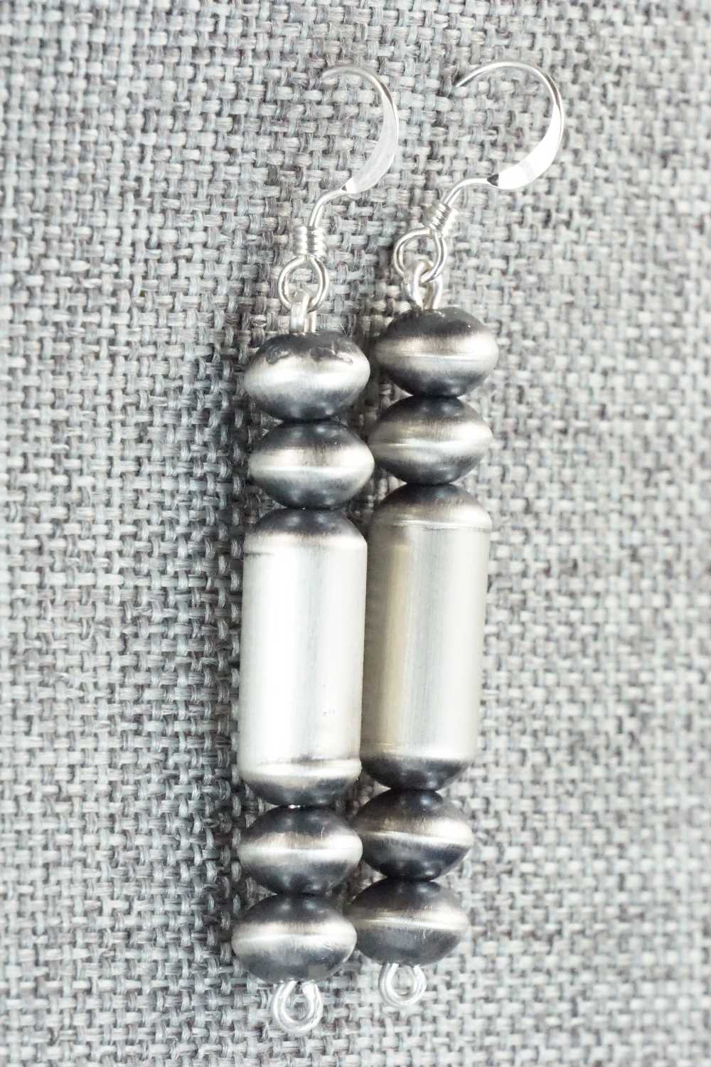 Sterling Silver Navajo Pearl Earrings - Tonisha Haley