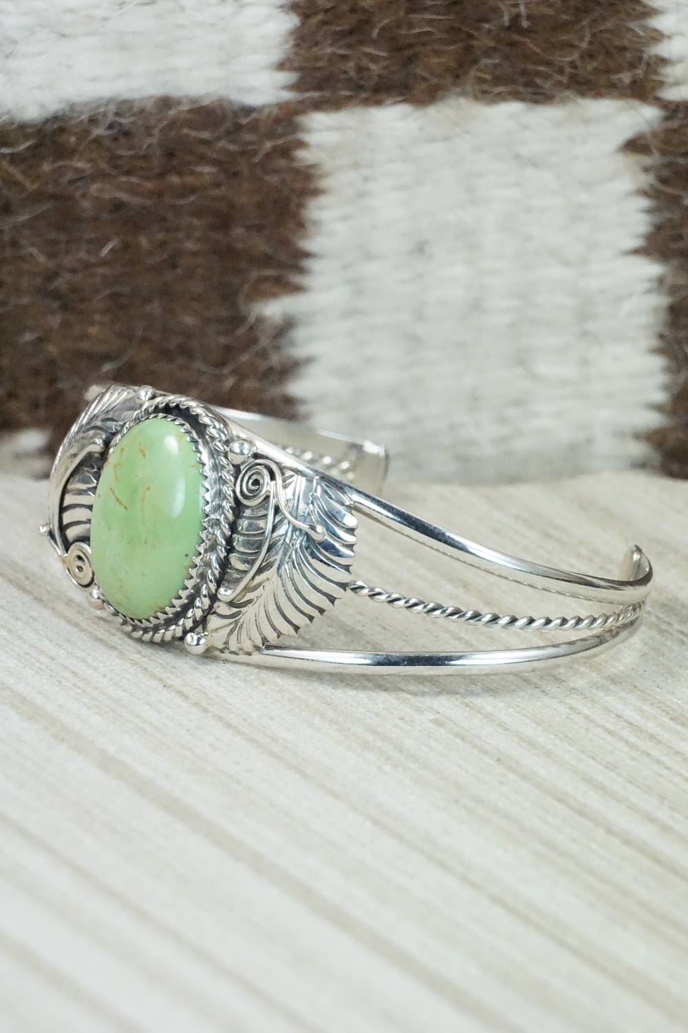 Turquoise & Sterling Silver Bracelet - Navajo