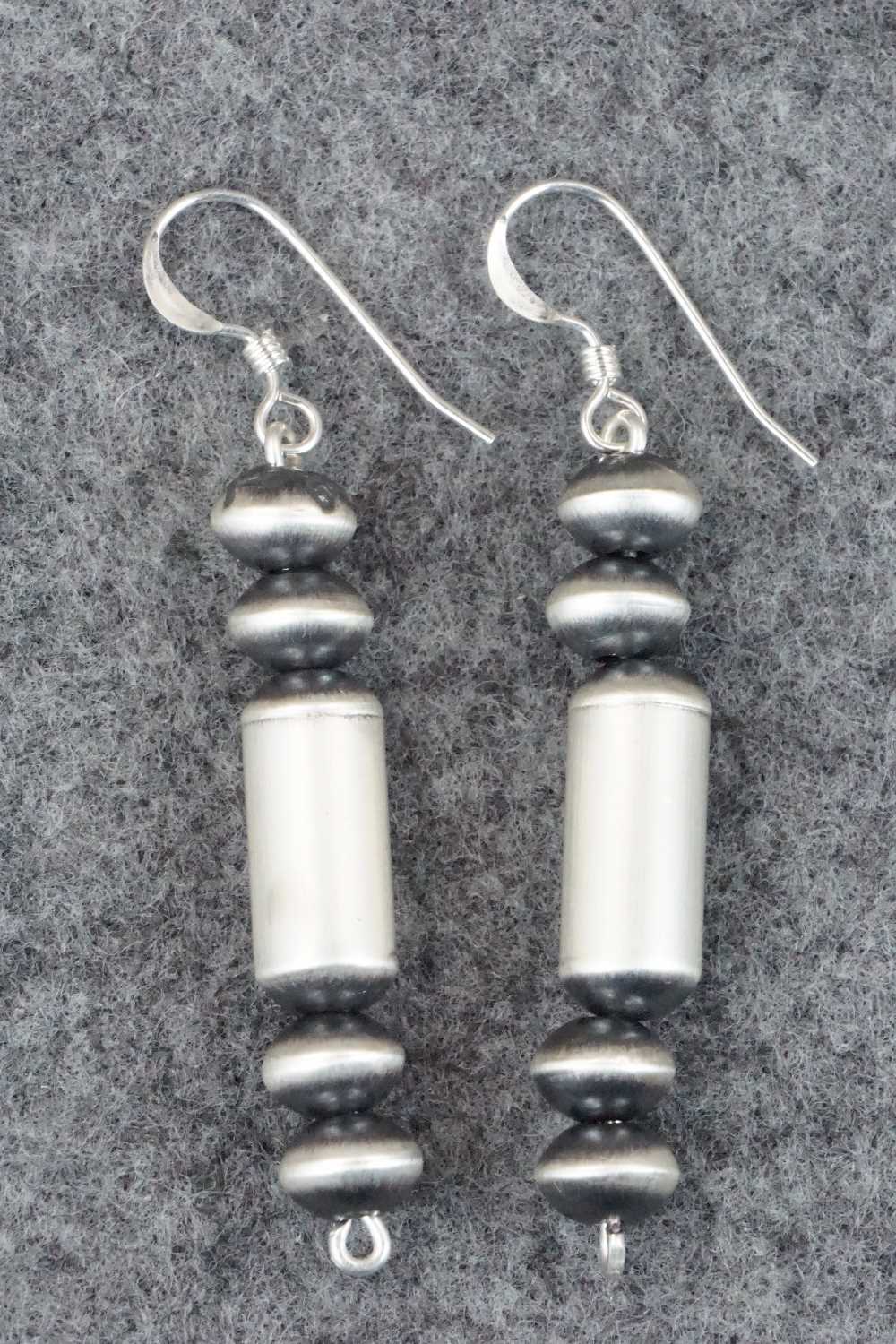 Sterling Silver Navajo Pearl Earrings - Tonisha Haley