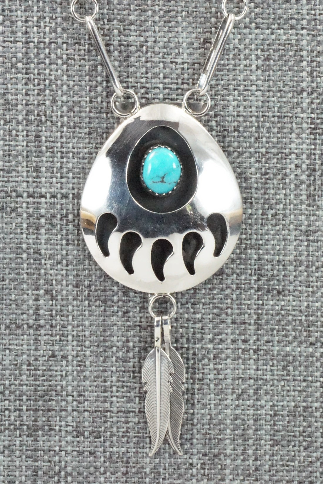 Turquoise & Sterling Silver Necklace - Leta Parker
