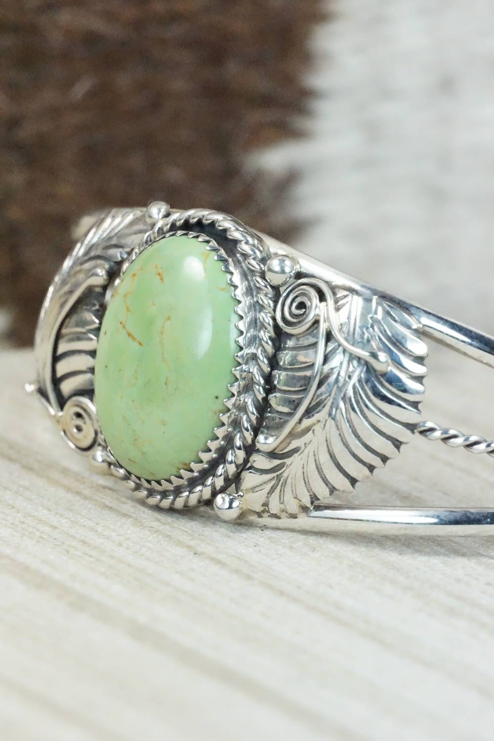 Turquoise & Sterling Silver Bracelet - Navajo