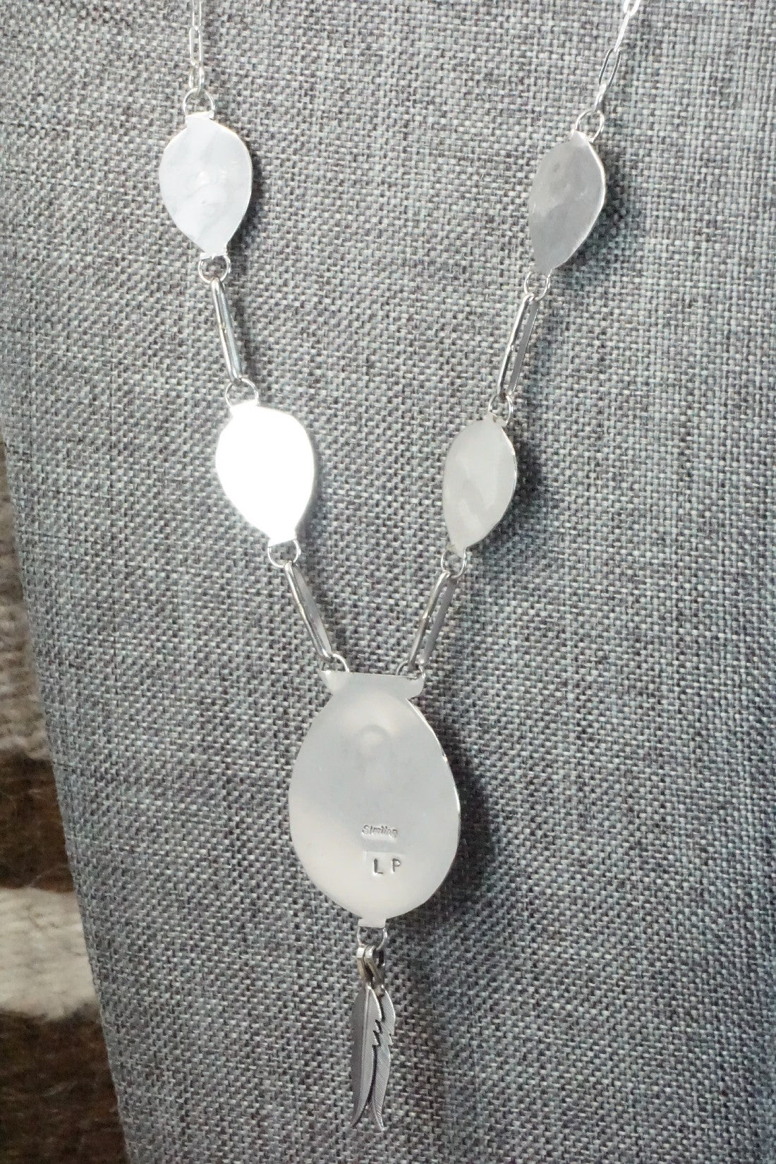 Turquoise & Sterling Silver Necklace - Leta Parker
