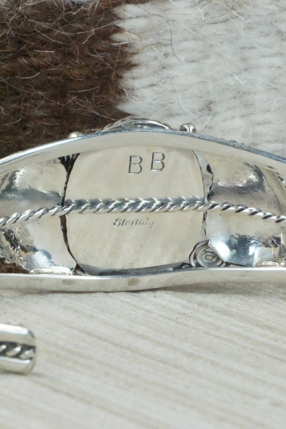 Turquoise & Sterling Silver Bracelet - Navajo