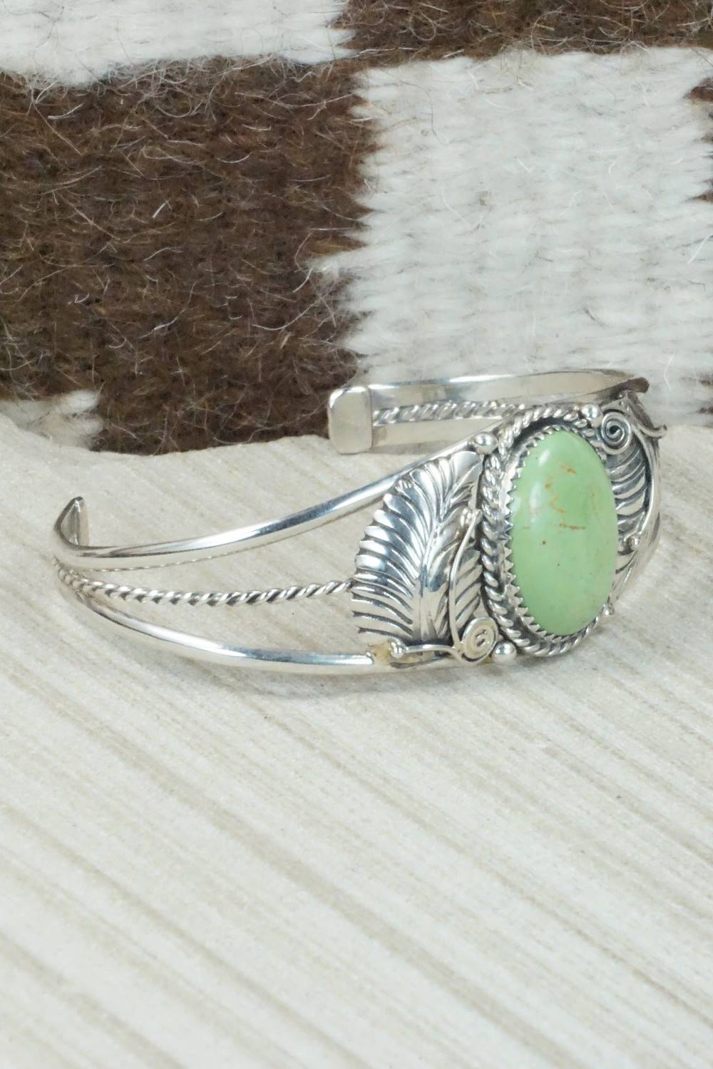 Turquoise & Sterling Silver Bracelet - Navajo