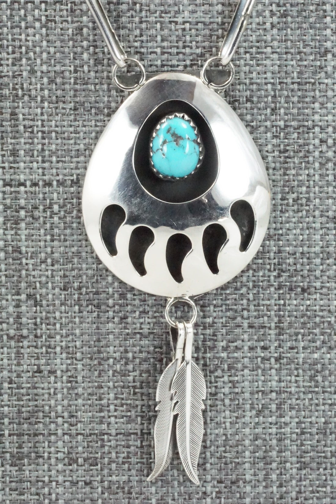 Turquoise & Sterling Silver Necklace - Leta Parker