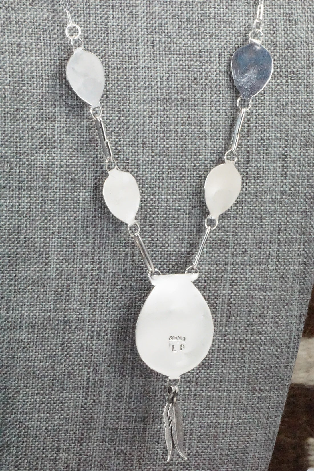 Turquoise & Sterling Silver Necklace - Leta Parker
