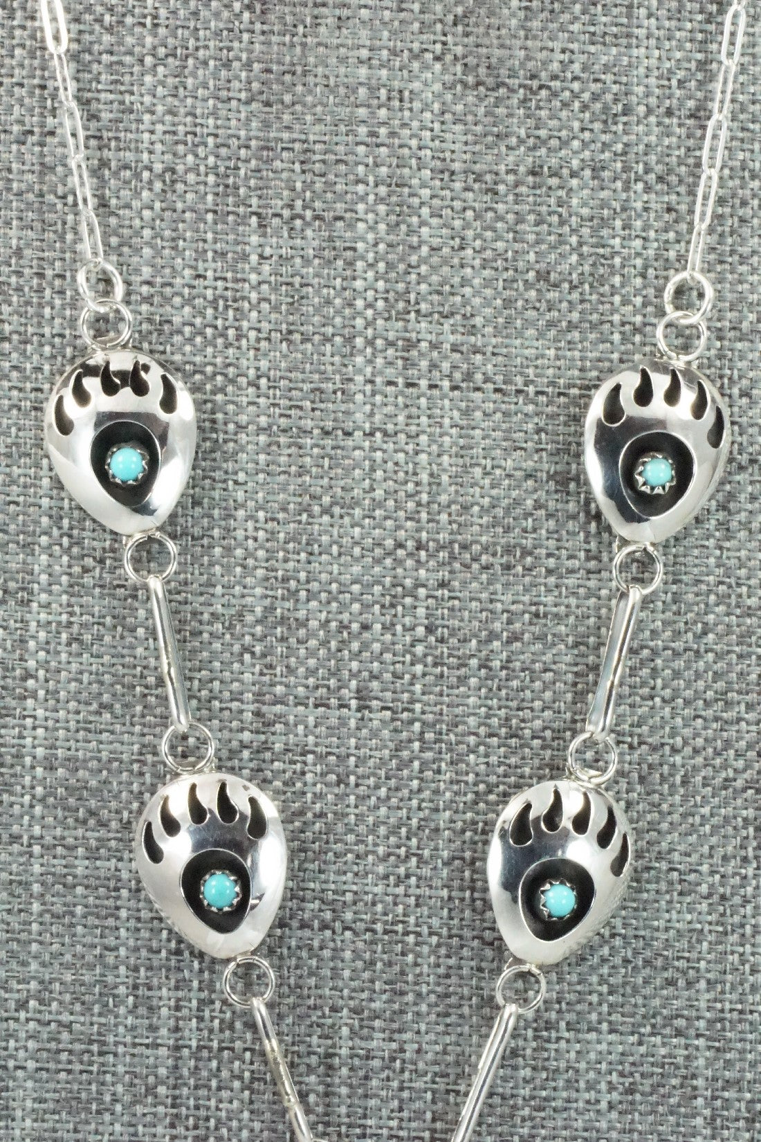 Turquoise & Sterling Silver Necklace - Leta Parker