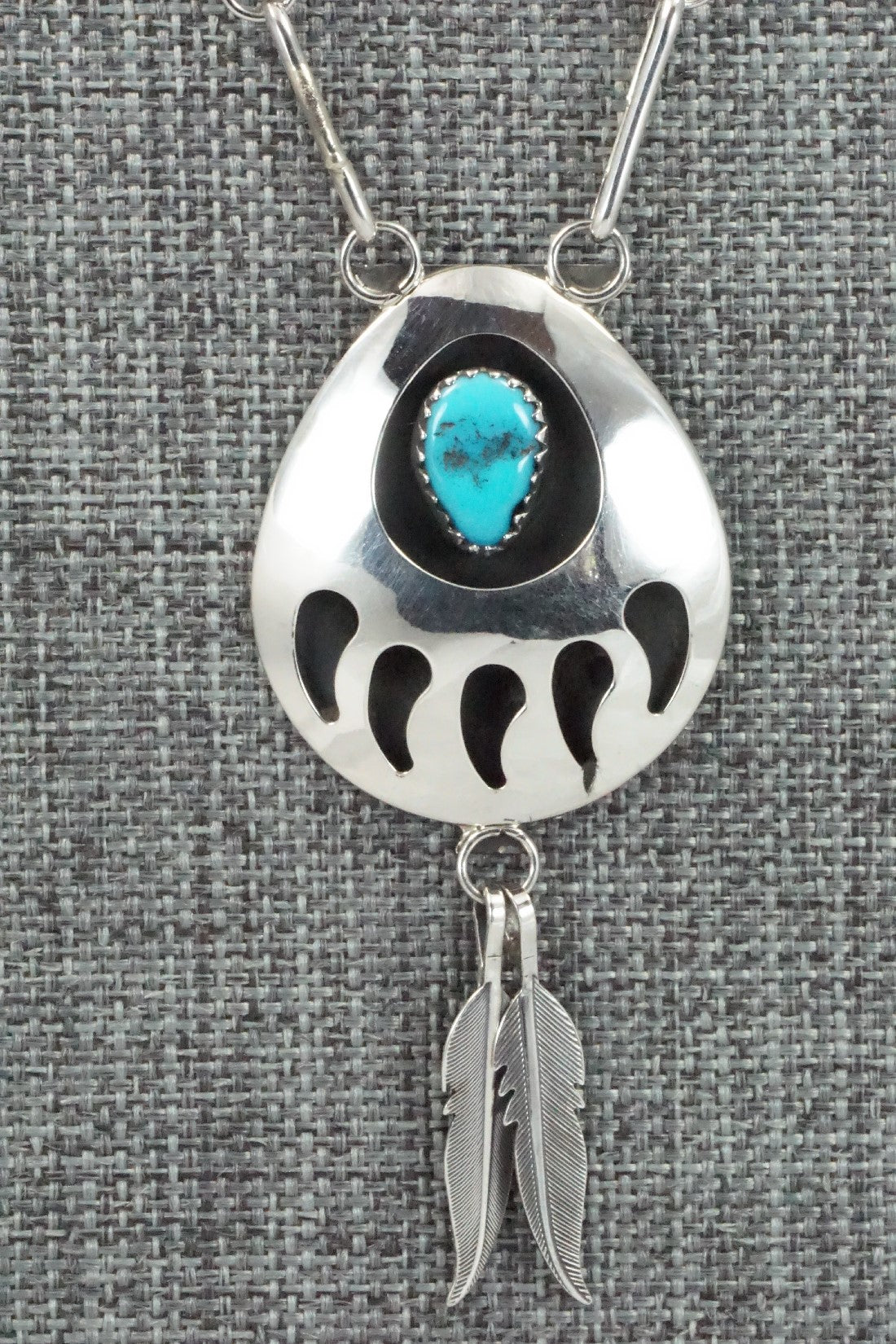 Turquoise & Sterling Silver Necklace - Leta Parker