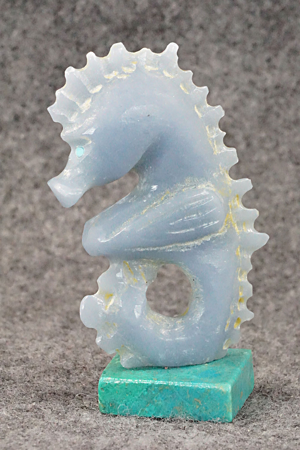 Seahorse Zuni Fetish Carving - Calvert Bowannie