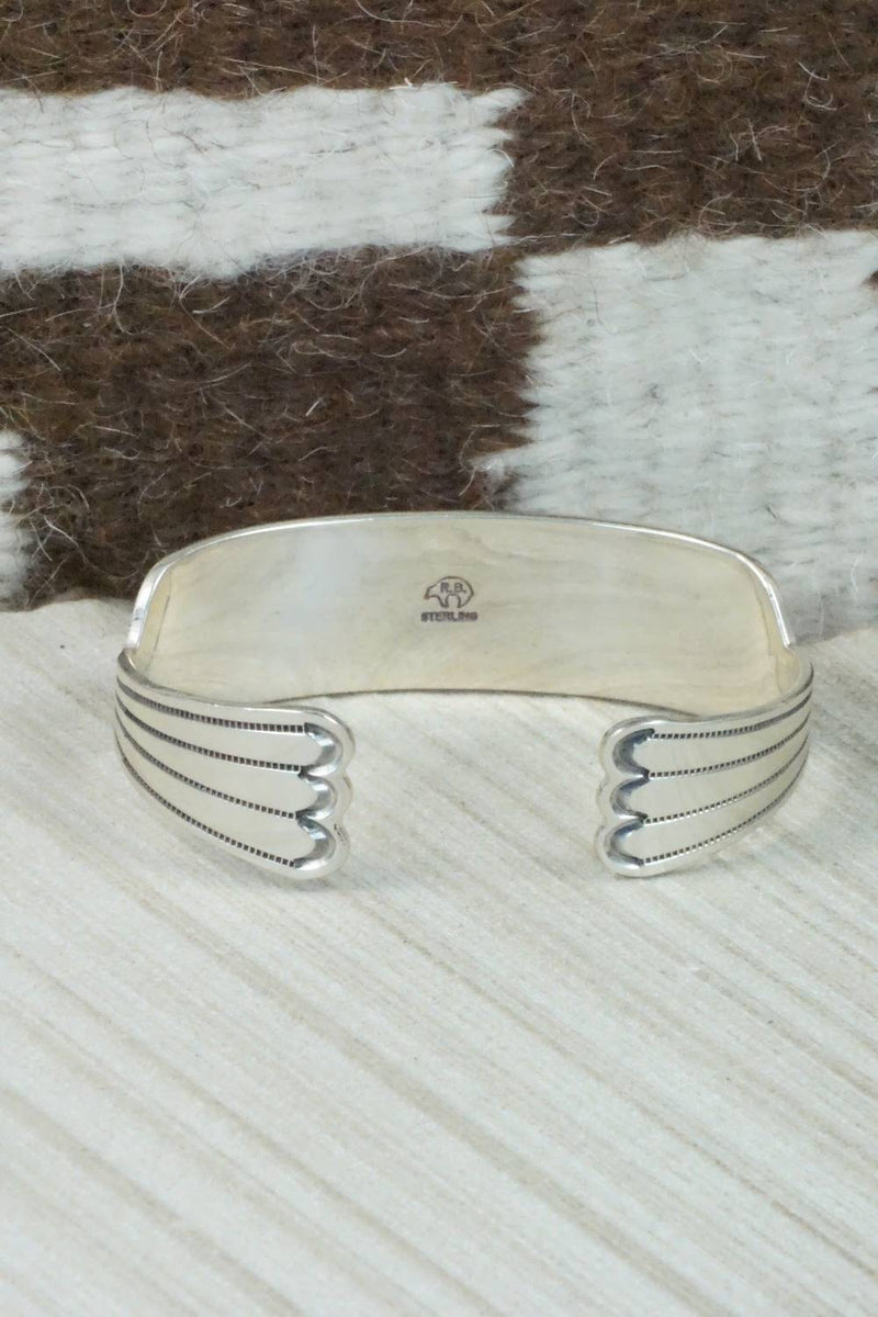 Coral and Sterling Silver Bracelet - Navajo