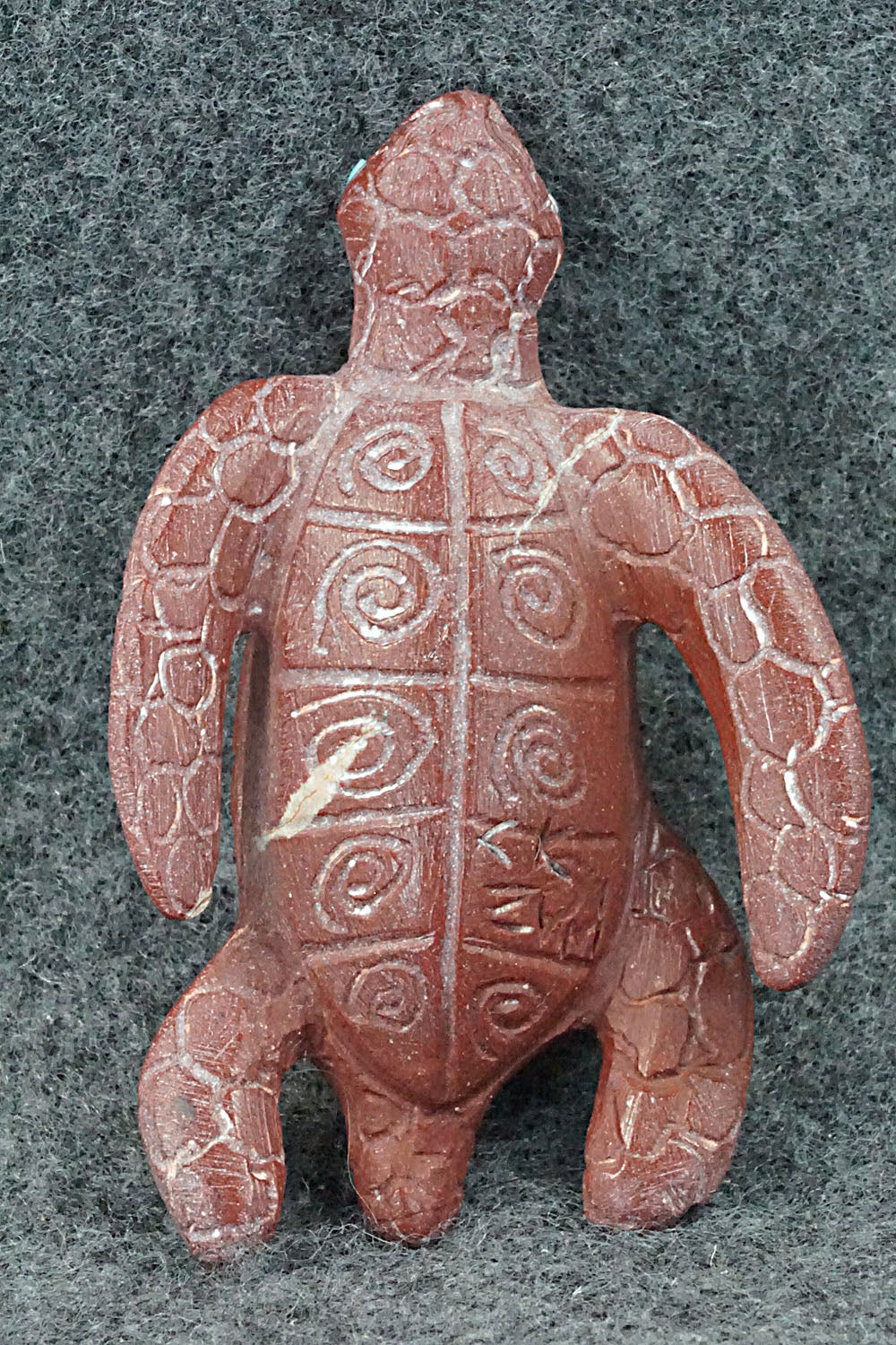 Turtle Zuni Fetish Carving - Carlton Kaamasee