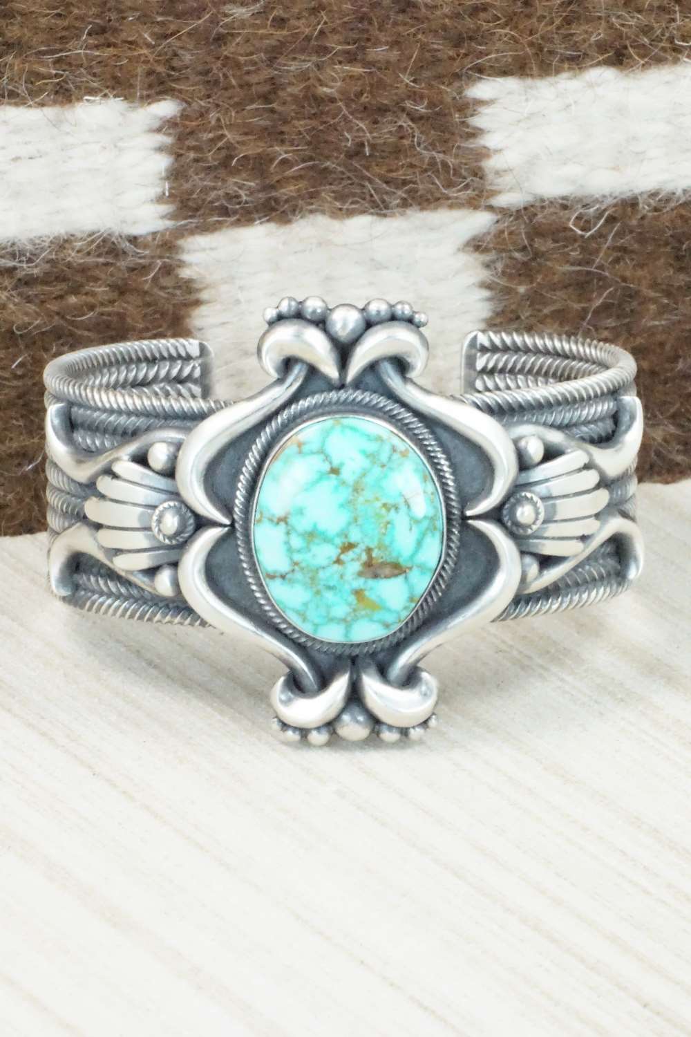 Turquoise & Sterling Silver Bracelet - Derrick Gordon