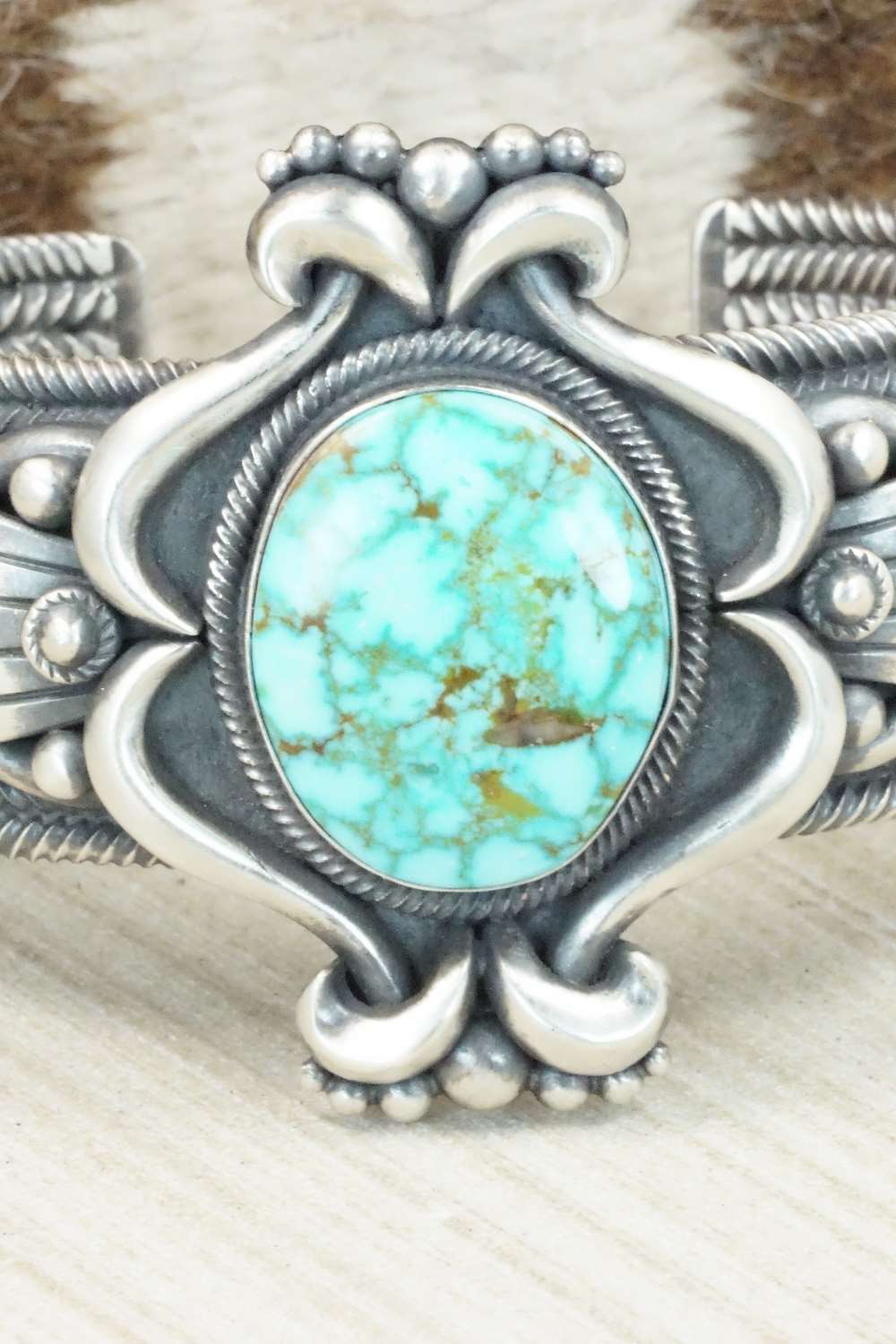 Turquoise & Sterling Silver Bracelet - Derrick Gordon