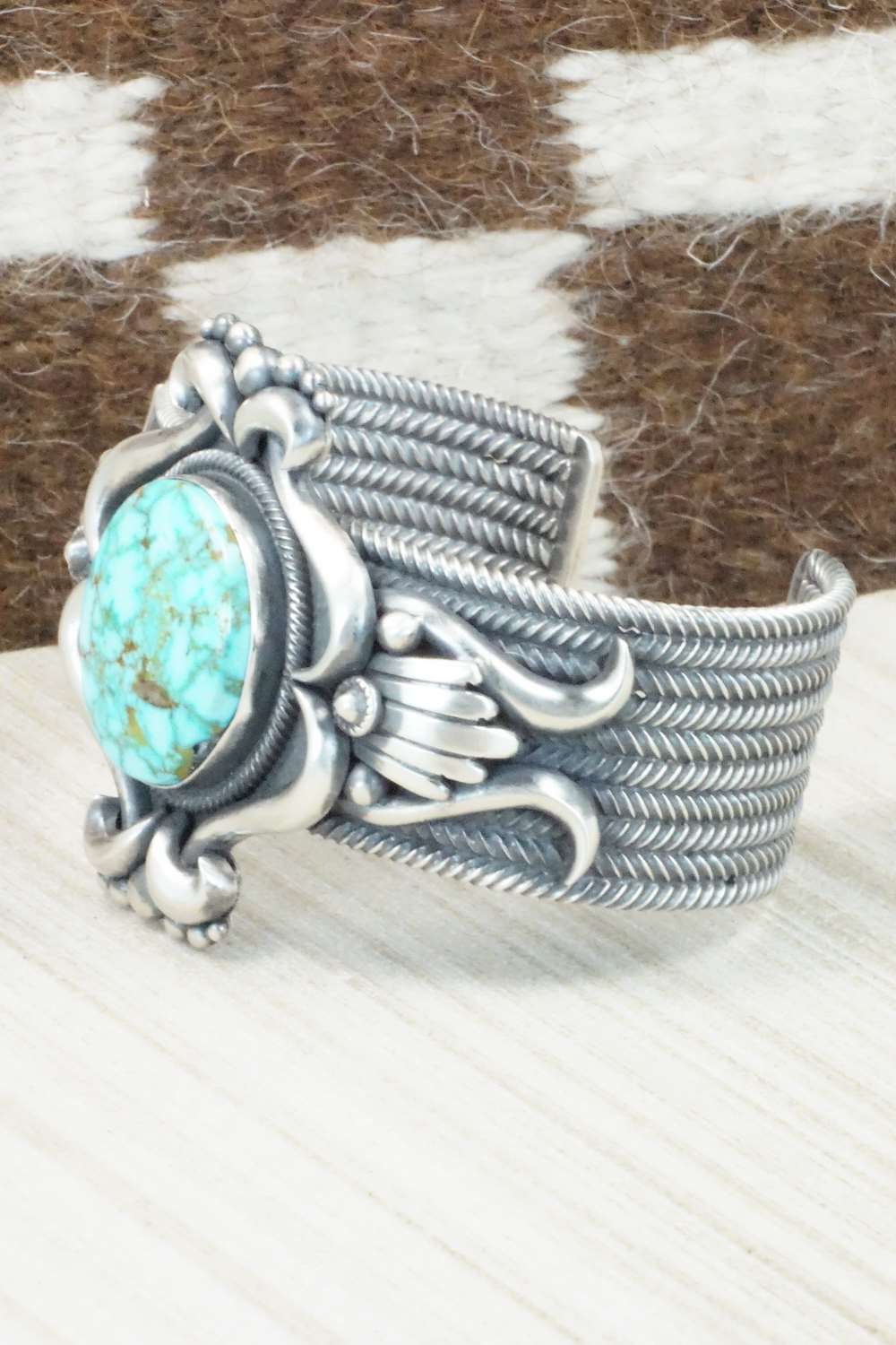 Turquoise & Sterling Silver Bracelet - Derrick Gordon