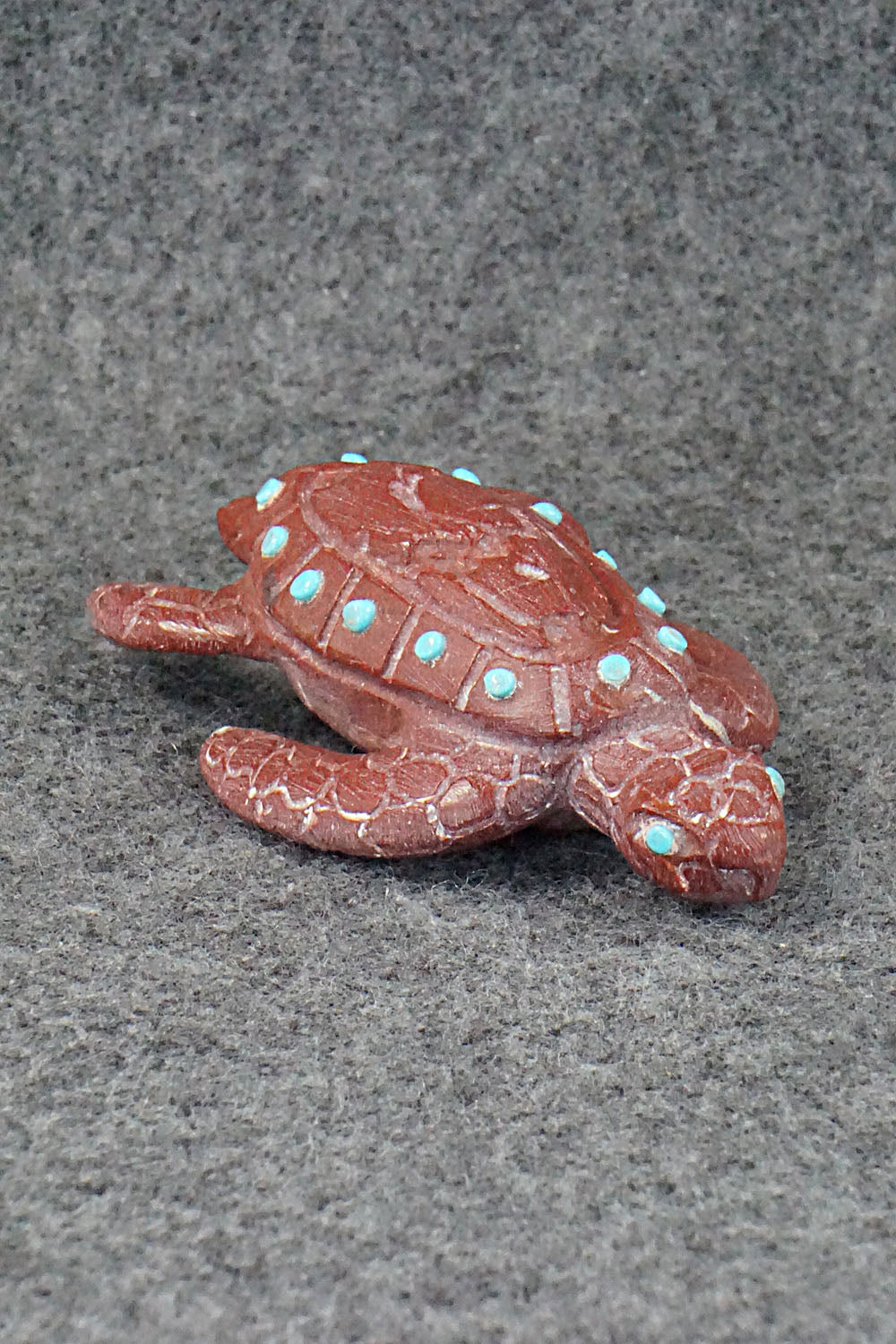 Turtle Zuni Fetish Carving - Carlton Kaamasee