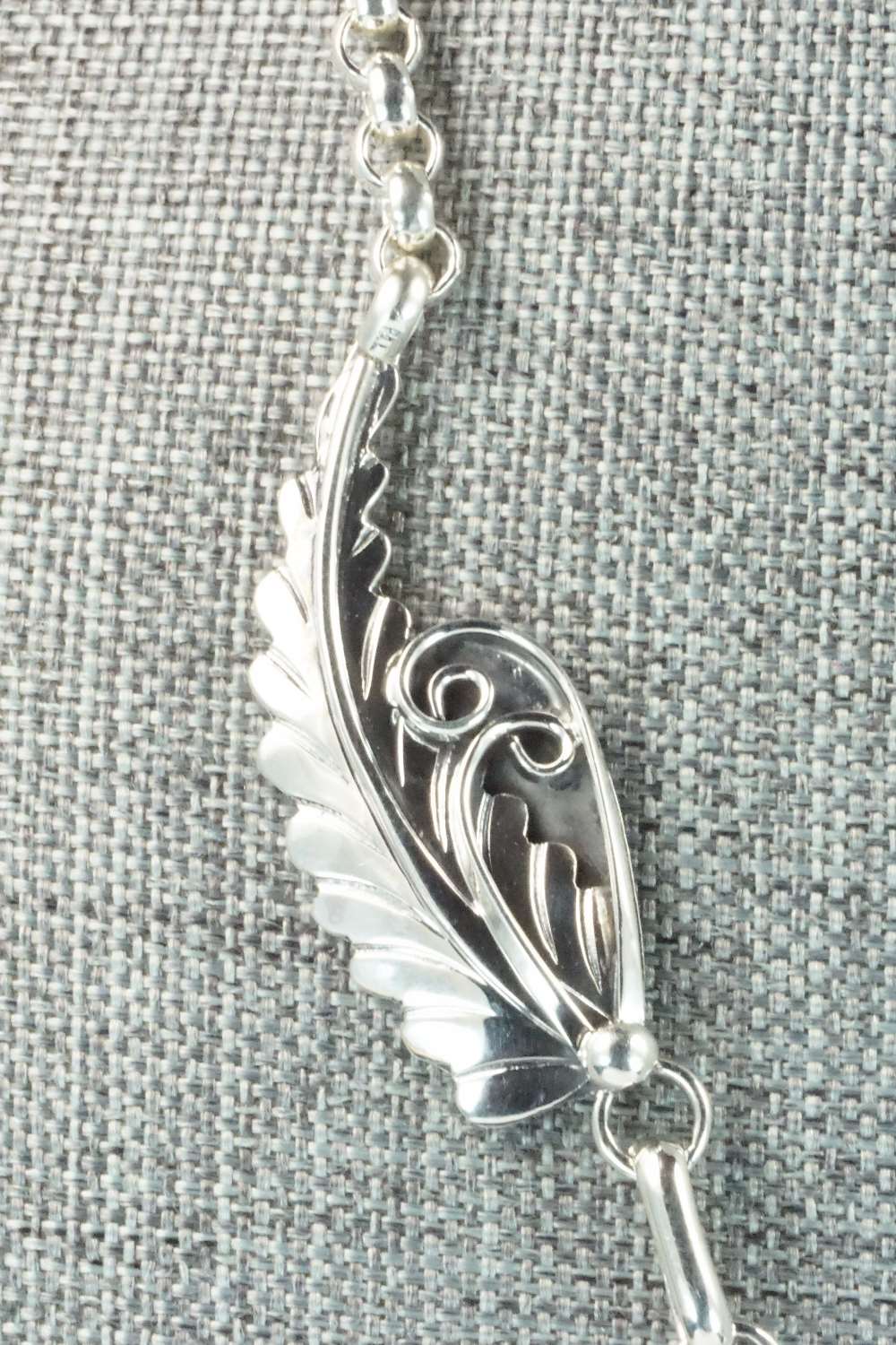 Turquoise and Sterling Silver Necklace - Davey Morgan