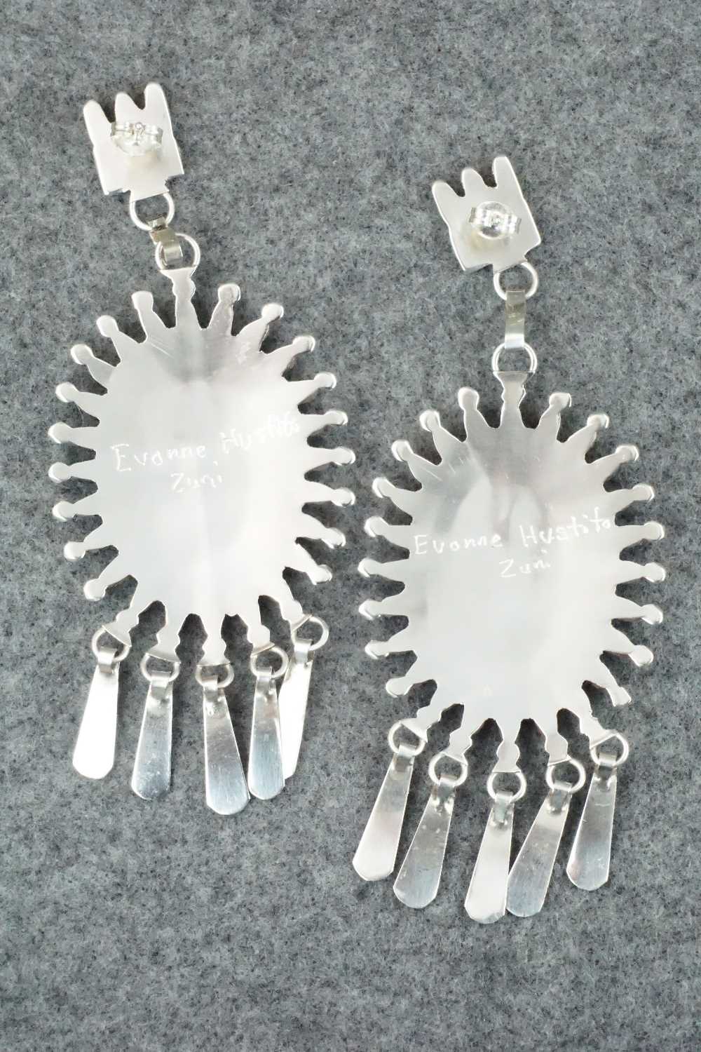Turquoise & Sterling Silver Earrings - Evonne Hustito