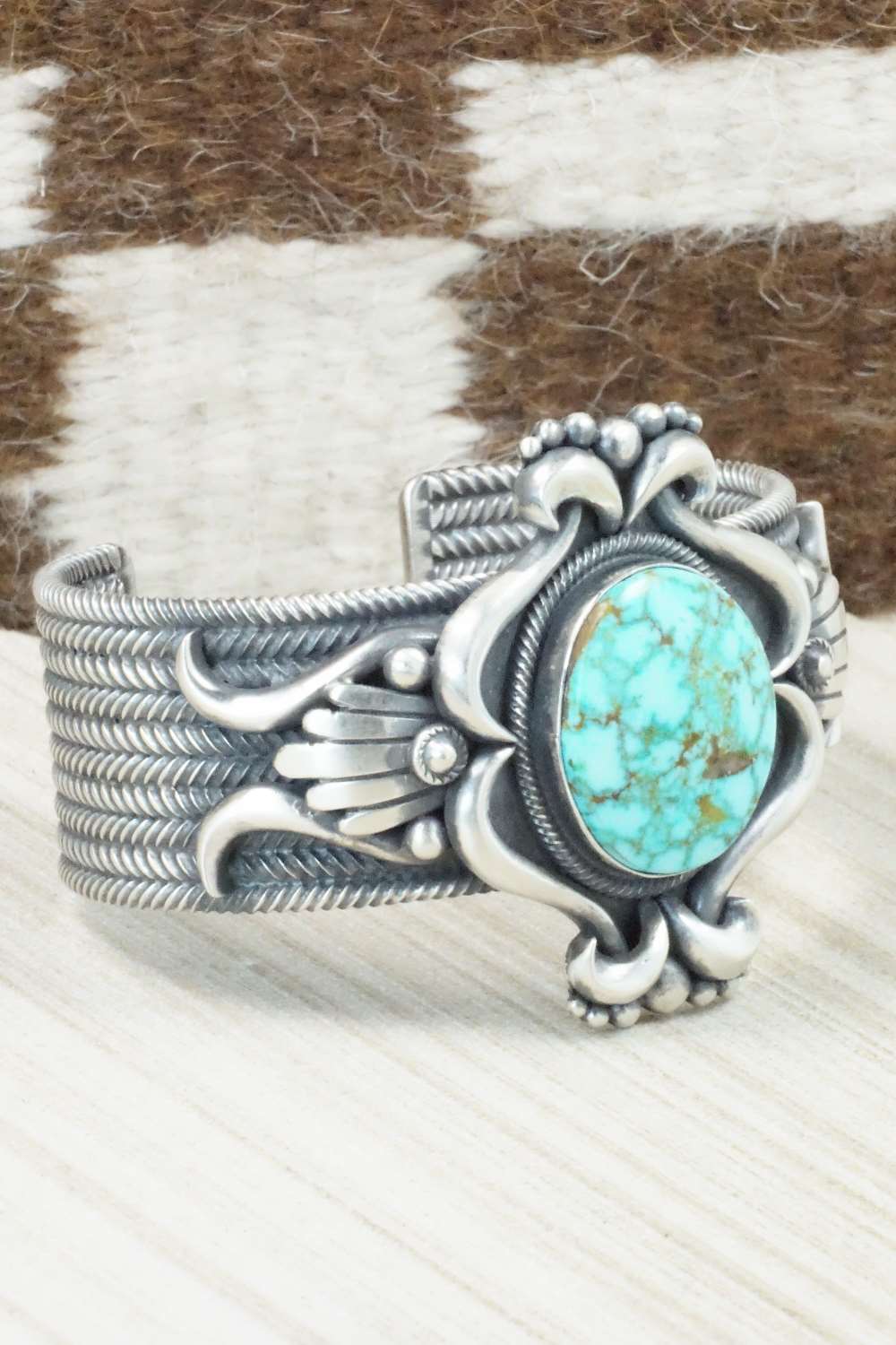 Turquoise & Sterling Silver Bracelet - Derrick Gordon