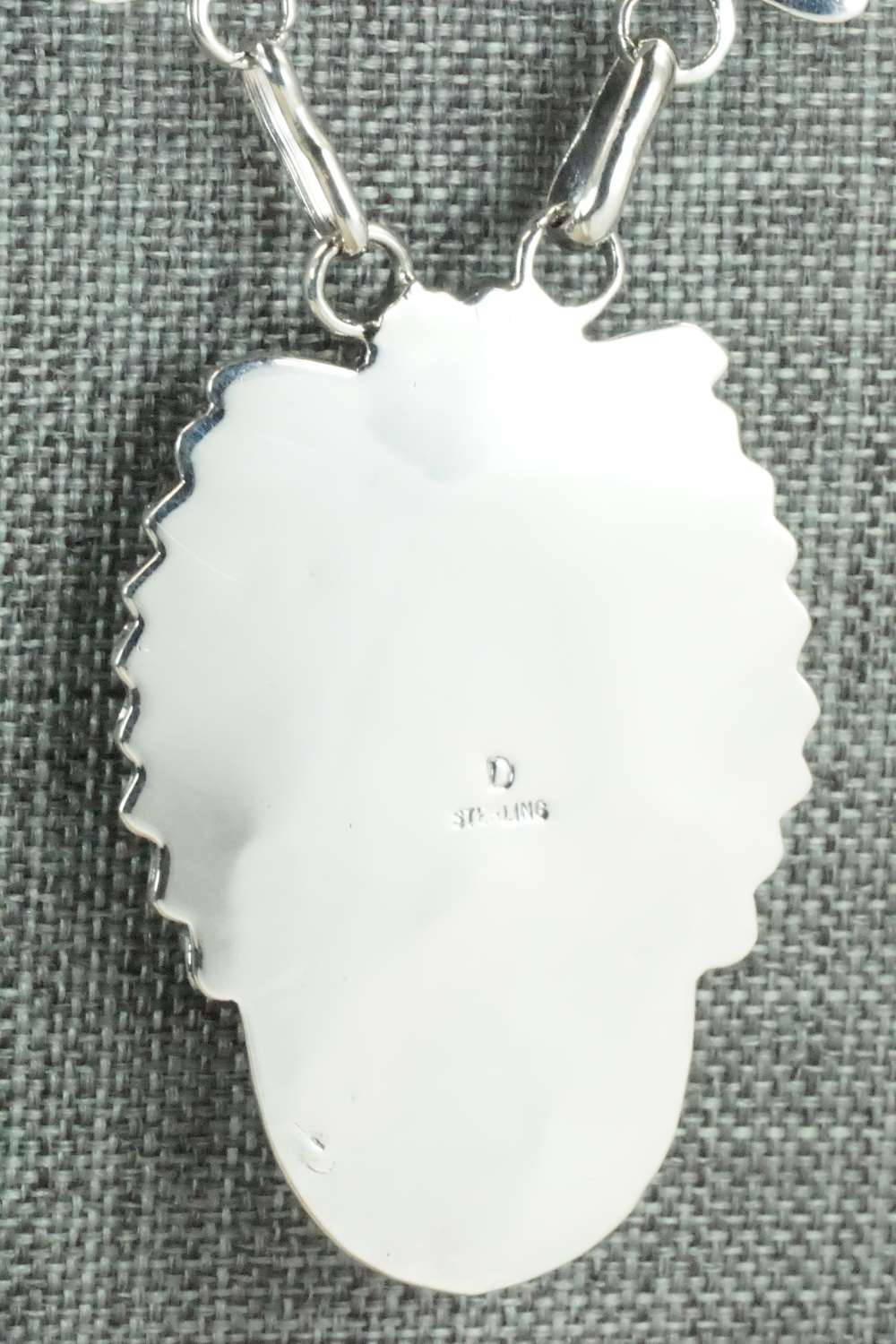 Turquoise and Sterling Silver Necklace - Davey Morgan