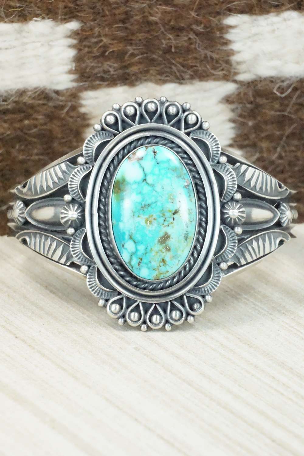 Turquoise & Sterling Silver Bracelet - Derrick Gordon