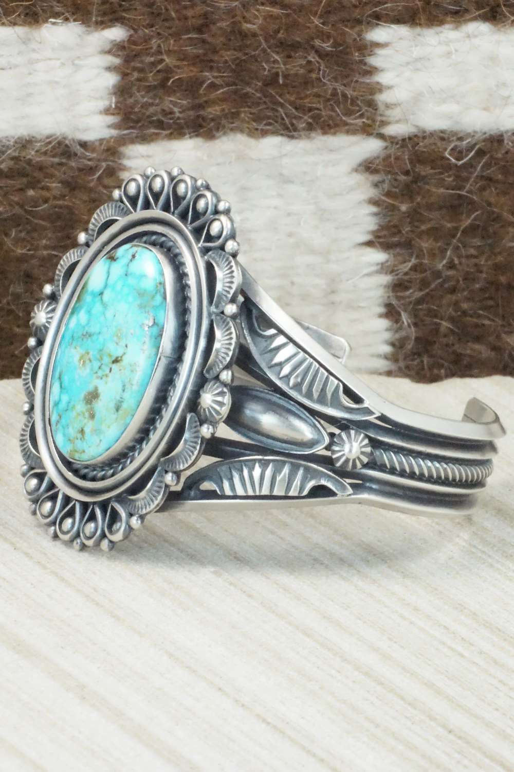 Turquoise & Sterling Silver Bracelet - Derrick Gordon