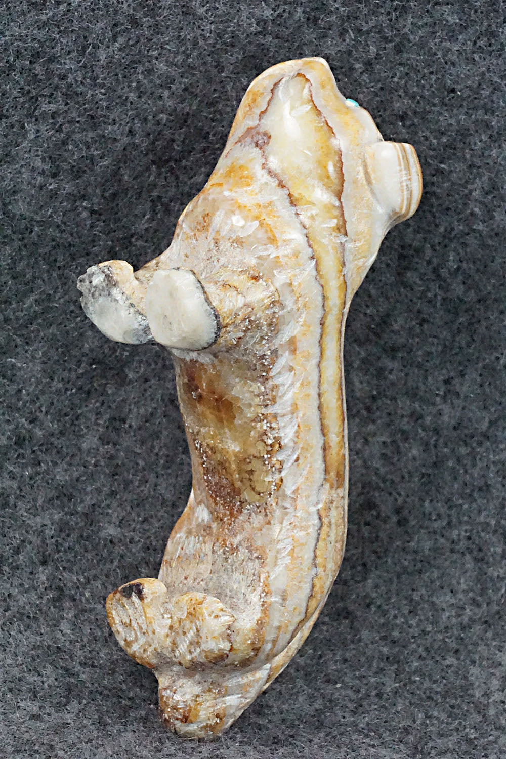 Dog Zuni Fetish Carving - Cody Nastacio